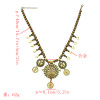 N-5629 Vintage Gold Silver Coin Beaded Statement Necklaces for Women Party Jewelry