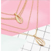 N-7286 Fashion Multi-layers Gold Chain Shell Pendant Necklaces for Women Boho Summer Beach Jewelry