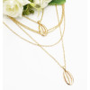 N-7286 Fashion Multi-layers Gold Chain Shell Pendant Necklaces for Women Boho Summer Beach Jewelry
