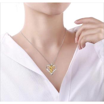 N-7287 2019 Love Distinction I Love Jesus Prayer Necklace Christian Jesus Hanging Christian Jewelry