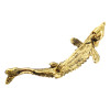 P-0443 Vintage Gold Silver Metal Fish Brooches for Women Men Dress Suit Fashion Party Accessories