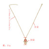 N-2796 New Fashion Gold Chain Rhinestone Finger shape Pendant Unique Necklace For Women Party Jewelry