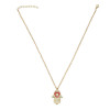 N-2796 New Fashion Gold Chain Rhinestone Finger shape Pendant Unique Necklace For Women Party Jewelry