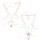 N-7289 Summer Beach Multi-layers Gold Chain Shell Pendant Necklaces for Women Boho Summer Beach Jewelry