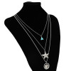 N-7289 Summer Beach Multi-layers Gold Chain Shell Pendant Necklaces for Women Boho Summer Beach Jewelry