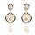 E-5444 Fashion Bridal Pearl Rhinestone Drop Earrings for Women Wedding Party Jewelry