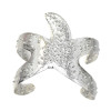 B-0989 New Fashion Gold Silver Metal Starfish Open Cuff Bangles For Women Summer Party Jewelry Gift