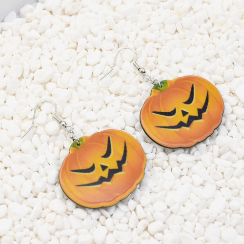 E-5446 Halloween Earrings Pumpkin Horror Boy Dropping Earrings Party Naughty Eardrop