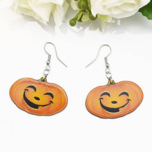 E-5446 Halloween Earrings Pumpkin Horror Boy Dropping Earrings Party Naughty Eardrop