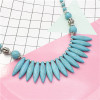 N-7290 Fashion Bohemian Retro Turquoise Necklace Personalized Jewelry