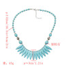 N-7290 Fashion Bohemian Retro Turquoise Necklace Personalized Jewelry