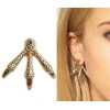 E-1138 Fashion Gothic Punk Silver Gold plated Eagle Claw Ear stud Jewelry