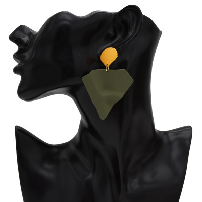 E-5453  5 Colors Marvel Surrounding Jewelry Geometric Design Sense Iron Man Shape Earrings