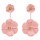 E-5456 6 Colors Elegant Women Metal Flower Drop Dangle Earrings Bridal Wedding Party Jewelry Gift
