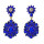 E-5455 4 Colors Retro Palace Luxury Water Drill Earrings Multilayer Petal Bright Dangle Earrings Party Jewelry Gift