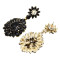 E-5455 4 Colors Retro Palace Luxury Water Drill Earrings Multilayer Petal Bright Dangle Earrings Party Jewelry Gift