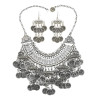 N-7296 New Fashion Coin Color Rinestone Crystal Statement Necklace Earring Bracelet  Jewelry Sets For Women Bridal Party Jewelry