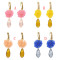 E-5461 4 Colors Fashion Acrylic Flower Drop Earrings for Women Bridal Wedding Party Jewelry Gift