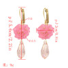 E-5461 4 Colors Fashion Acrylic Flower Drop Earrings for Women Bridal Wedding Party Jewelry Gift