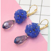 E-5461 4 Colors Fashion Acrylic Flower Drop Earrings for Women Bridal Wedding Party Jewelry Gift