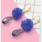 E-5461 4 Colors Fashion Acrylic Flower Drop Earrings for Women Bridal Wedding Party Jewelry Gift