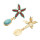 E-5463 Summer Starfish Rhinestone Pearl Drop Dangle Earrings for Women Boho Party Jewelry