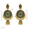 E-5464 Gypsy Chandelier-shaped earrings Bohemian water drops carved tassel earrings