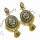 E-5464 Gypsy Chandelier-shaped earrings Bohemian water drops carved tassel earrings