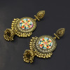 E-5464 Gypsy Chandelier-shaped earrings Bohemian water drops carved tassel earrings