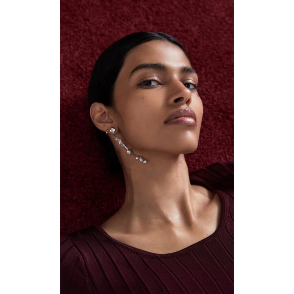 E-5468 Korean Romantic New Long Crystal Tassel Water Drop Earrings for Women Wedding Drop Earing Fashion Jewelry Gifts