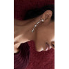 E-5468 Korean Romantic New Long Crystal Tassel Water Drop Earrings for Women Wedding Drop Earing Fashion Jewelry Gifts