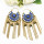 E-5469 Gypsy Chandelier-shaped Openwork Flower Earrings Bohemian Water Drops Carved Tassel Earrings