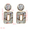 E-5472 5 Colors Bohemian Puka Shell Acrylic Big Geometric Drop Earrings for Women Wedding Party Jewelry