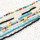 N-7300 Seed Bead Choker Necklace for Women Hawaiian Beaded Choker Necklace Chain Jewelry Set Statement Adjustable Bead Necklace