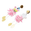 E-5473 Hot Sell Fashion jewelry Lovely Rice Beads Animal Horse Earrings Cute Party Tassel Earrings For Women Girls Gift