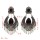 E-5476 Boho Vintage Indian Jhumka Big Bells Tassel Drop Earrings for Women Ethnic Flower Carved Statement Earring Jewelry 2019