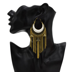 E-5475 Boho Vintage Indian Jhumka Tassel Drop Earrings for Women Ethnic Earring Jewelry 2019