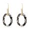 E-5477 Bohemian Colorful Beads Hoop Earrings for Women Big Circle Round Drop Earrings