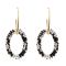 E-5477 Bohemian Colorful Beads Hoop Earrings for Women Big Circle Round Drop Earrings