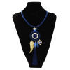 N-7301 Dream Catcher Necklace Earrings Jewelry Sets Angel Wings Devil's Eye Thread Tassel Choker For Women