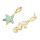 E-5485 Fashion Marine Style Starfish Color Sea Shell Earrings Female Wedding Party Jewelry