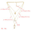 N-7304 Multi-Layer Layered Necklace Starfish Seahorse Shell Pendant Necklace for Woman