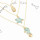 N-7304 Multi-Layer Layered Necklace Starfish Seahorse Shell Pendant Necklace for Woman