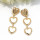 E-5489 Red Heart Shaped Dangle Earrings Cute Holiday Party Earrings Fashion Women Jewelry