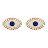E-5490 Enamel Evil Eye Stud Earrings Fashion Earrings Jewelry