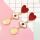 E-5495 2019 New Fashion Heart Earrings Red Heart Evil Eye Coin Drop Earrings For Women Vintage Earring