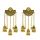 E-5500 Fashion Indian Earrings for Women Oxidized Jhumka Silver Gold Big Long Tassel Bells Drop Earring