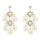E-5499 Dangle Petal Acrylic Earrings Fashion Bohemian Resin Crystal Flower Earrings 925 Silver Needle Crystal Earrings