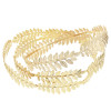 F-0369  3pcs Set Silver Gold Metal Hairbands For Women Leaf Crown Tiara Hair Jewelry Accessories