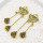 E-5502 Indian Earrings Golden Chandelier Shaped Pendant Earrings Long Tassel Gypsy Earrings